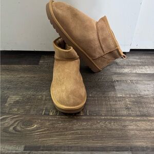 Maurices Tan Ankle Fur Boots